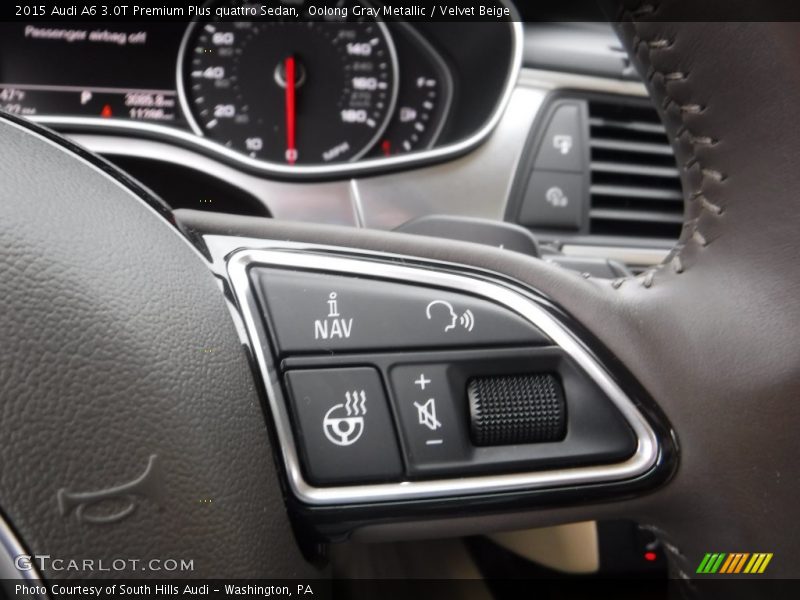 Oolong Gray Metallic / Velvet Beige 2015 Audi A6 3.0T Premium Plus quattro Sedan