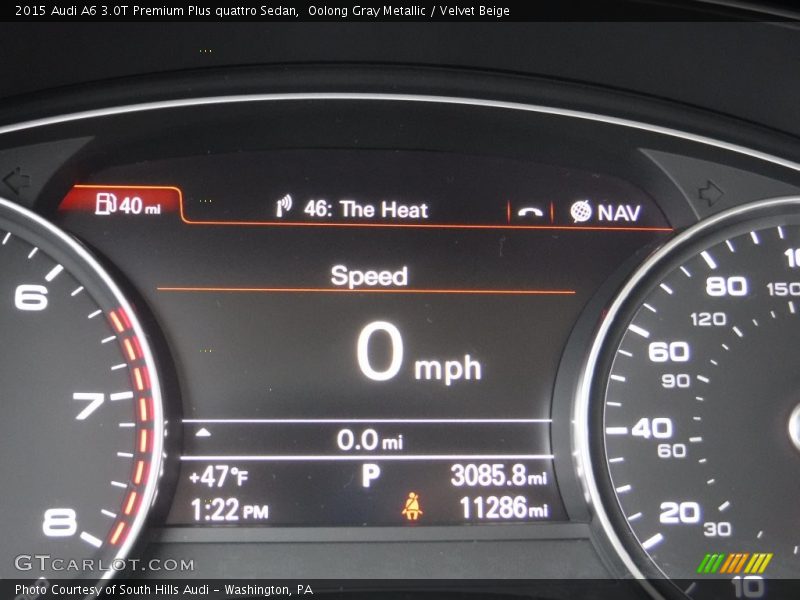 Oolong Gray Metallic / Velvet Beige 2015 Audi A6 3.0T Premium Plus quattro Sedan