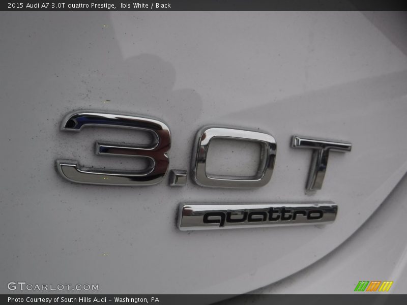 Ibis White / Black 2015 Audi A7 3.0T quattro Prestige