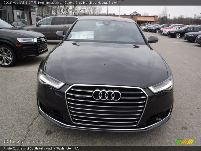 Oolong Grey Metallic / Nougat Brown 2016 Audi A6 3.0 TFSI Prestige quattro