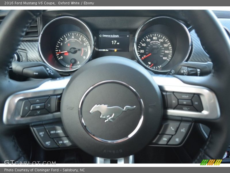 Oxford White / Ebony 2016 Ford Mustang V6 Coupe