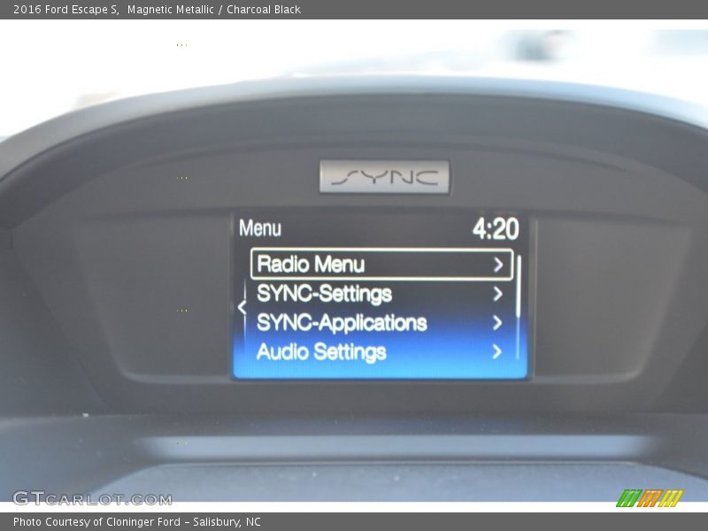 Magnetic Metallic / Charcoal Black 2016 Ford Escape S