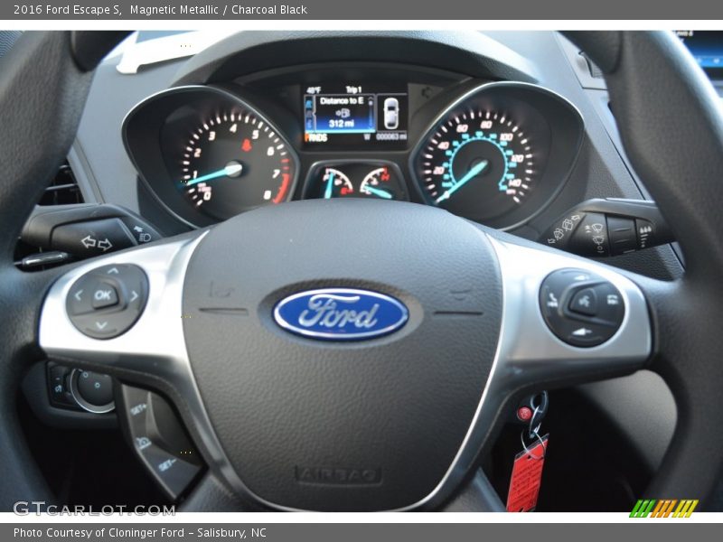 Magnetic Metallic / Charcoal Black 2016 Ford Escape S