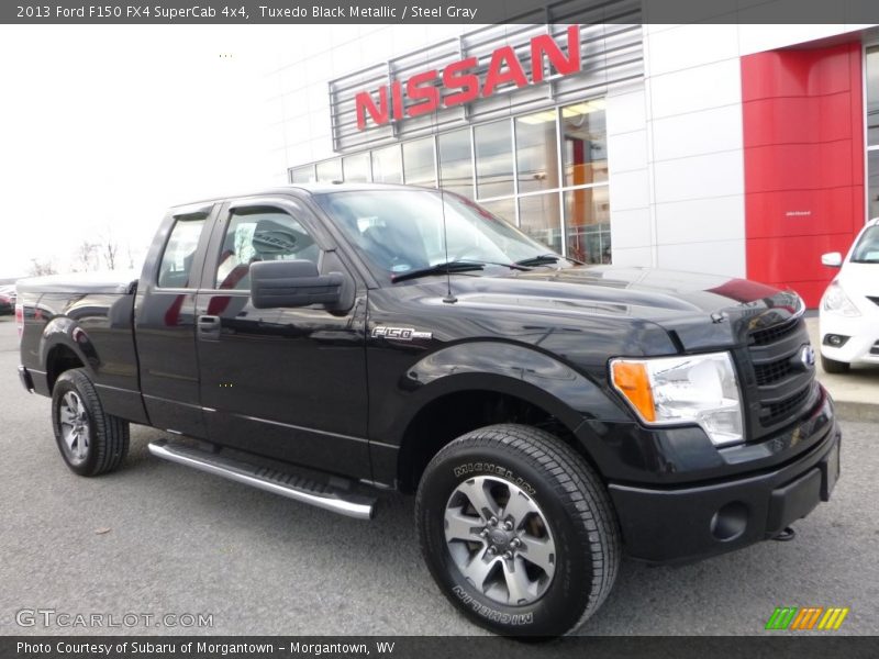 Tuxedo Black Metallic / Steel Gray 2013 Ford F150 FX4 SuperCab 4x4