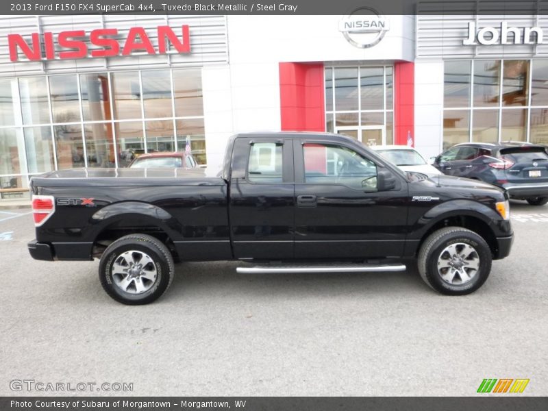 Tuxedo Black Metallic / Steel Gray 2013 Ford F150 FX4 SuperCab 4x4