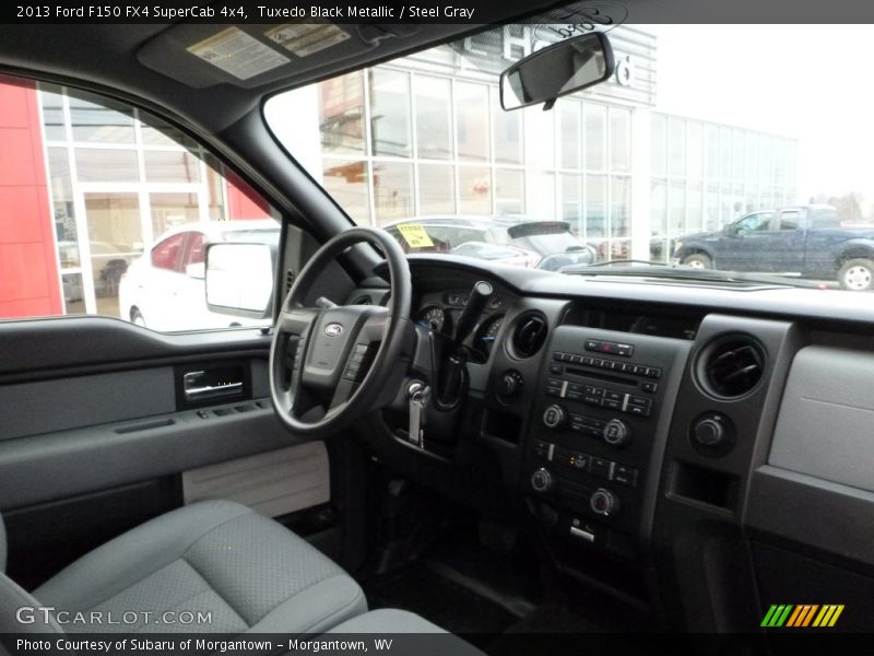 Tuxedo Black Metallic / Steel Gray 2013 Ford F150 FX4 SuperCab 4x4