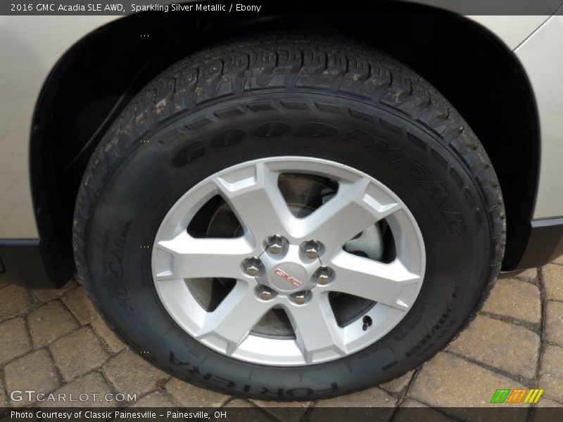 Sparkling Silver Metallic / Ebony 2016 GMC Acadia SLE AWD