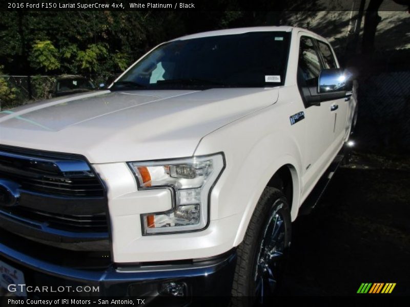White Platinum / Black 2016 Ford F150 Lariat SuperCrew 4x4