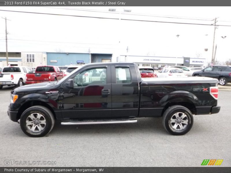 Tuxedo Black Metallic / Steel Gray 2013 Ford F150 FX4 SuperCab 4x4