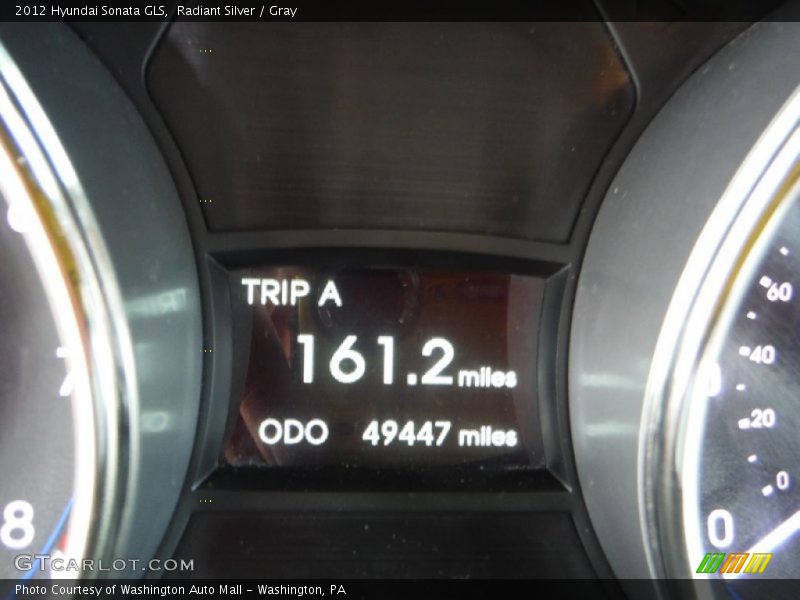 Radiant Silver / Gray 2012 Hyundai Sonata GLS