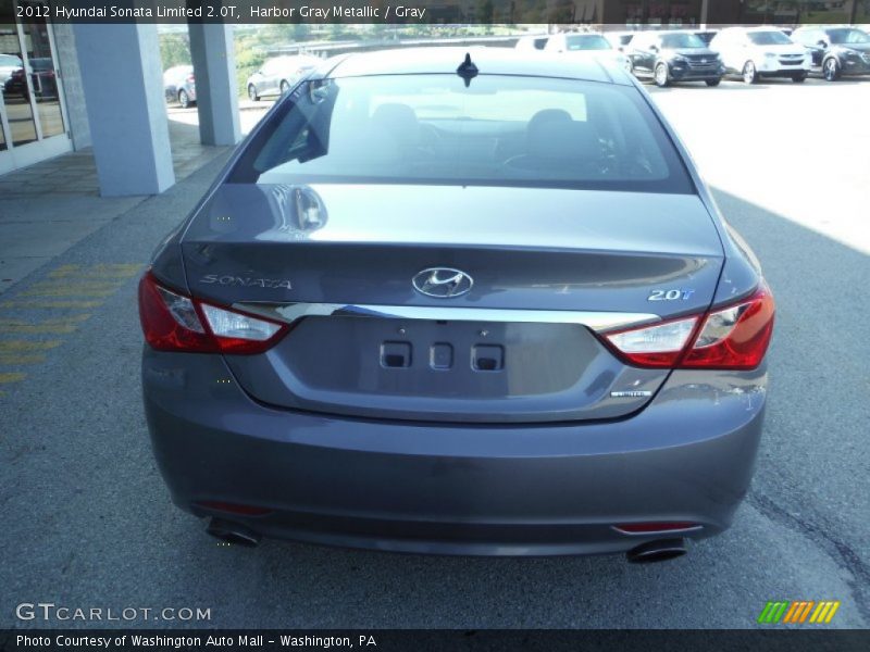 Harbor Gray Metallic / Gray 2012 Hyundai Sonata Limited 2.0T