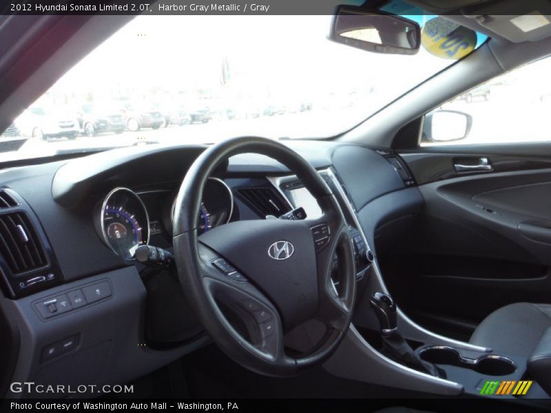 Harbor Gray Metallic / Gray 2012 Hyundai Sonata Limited 2.0T