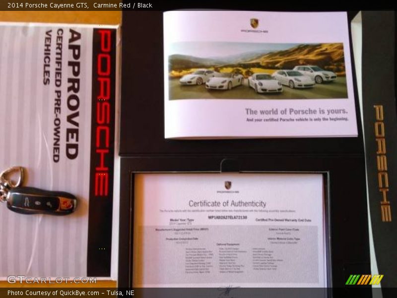 Carmine Red / Black 2014 Porsche Cayenne GTS