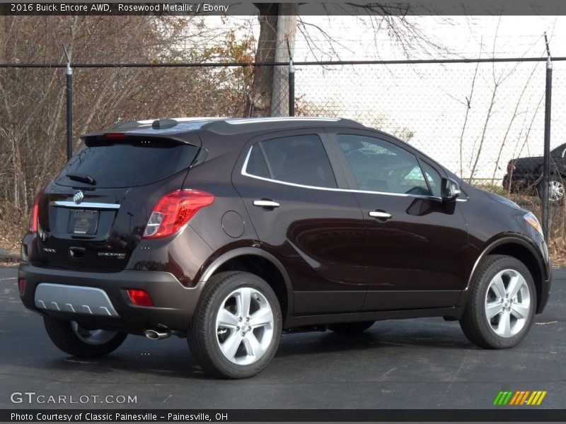 Rosewood Metallic / Ebony 2016 Buick Encore AWD