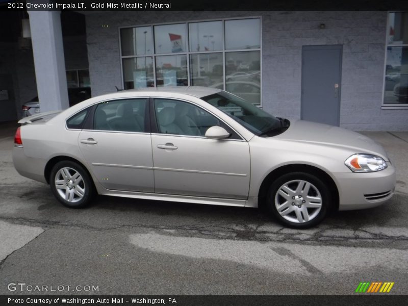 Gold Mist Metallic / Neutral 2012 Chevrolet Impala LT