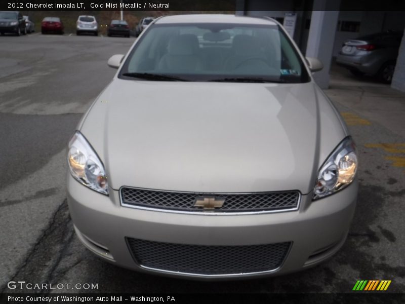 Gold Mist Metallic / Neutral 2012 Chevrolet Impala LT