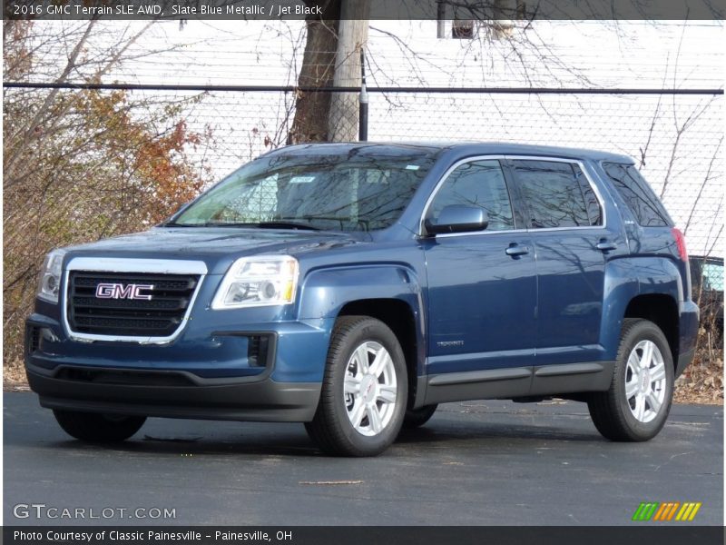 Slate Blue Metallic / Jet Black 2016 GMC Terrain SLE AWD
