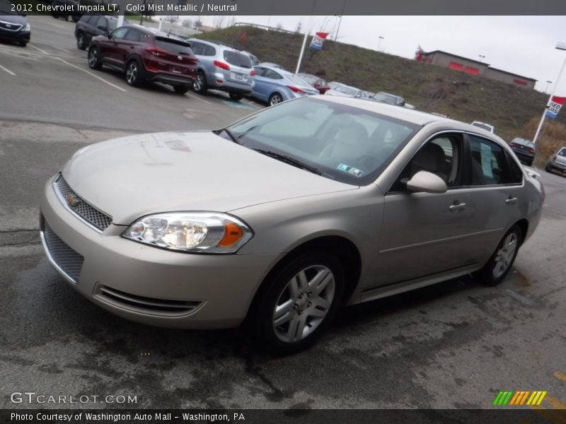 Gold Mist Metallic / Neutral 2012 Chevrolet Impala LT