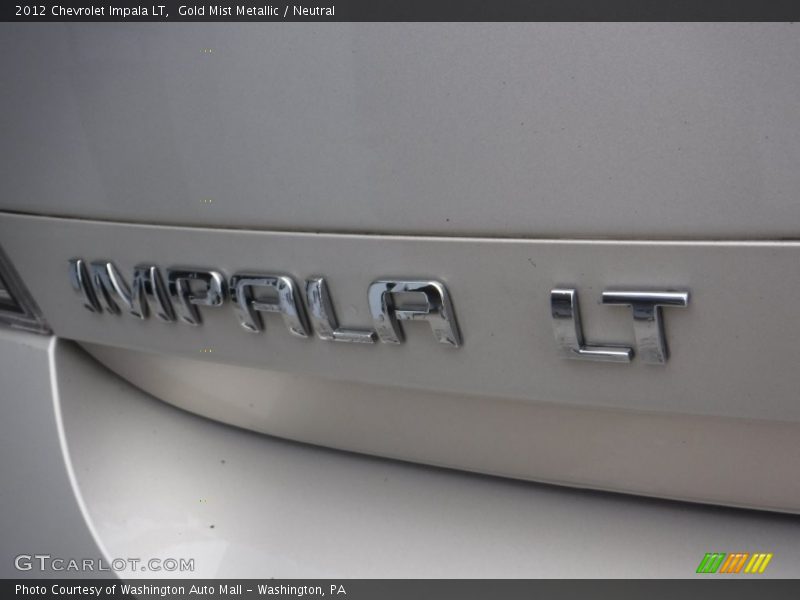 Gold Mist Metallic / Neutral 2012 Chevrolet Impala LT