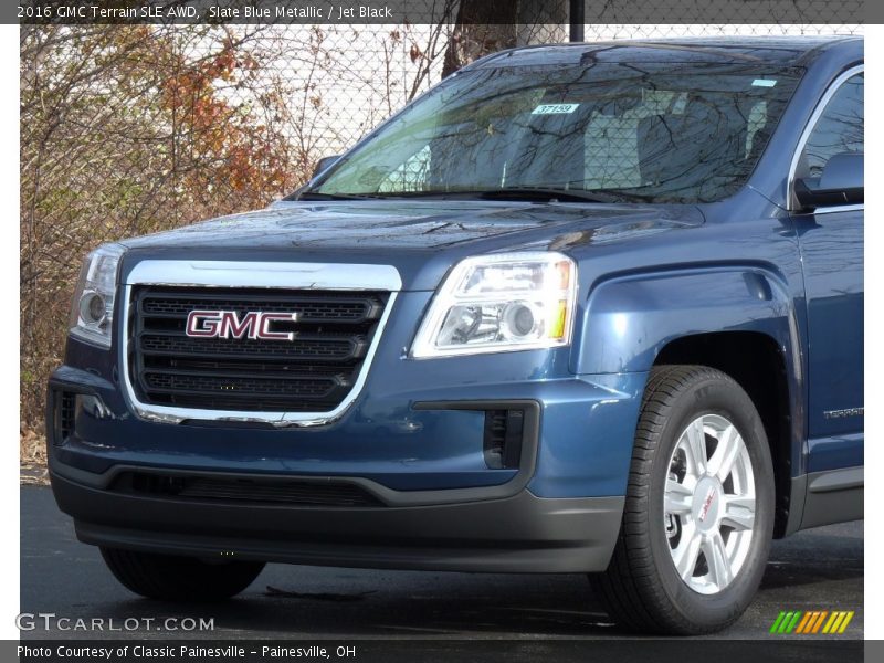 Slate Blue Metallic / Jet Black 2016 GMC Terrain SLE AWD