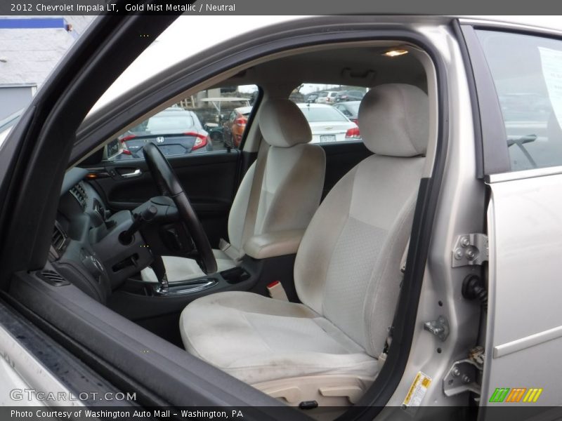 Gold Mist Metallic / Neutral 2012 Chevrolet Impala LT