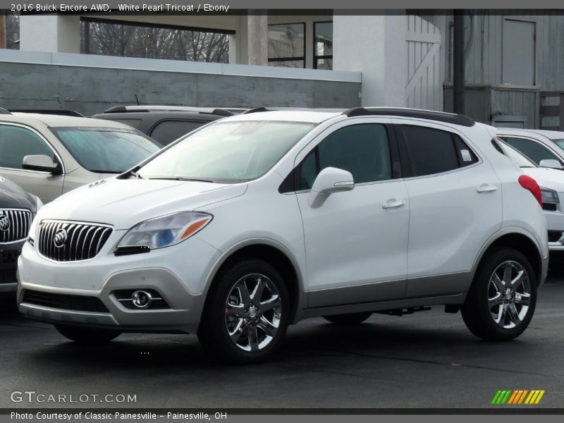 White Pearl Tricoat / Ebony 2016 Buick Encore AWD