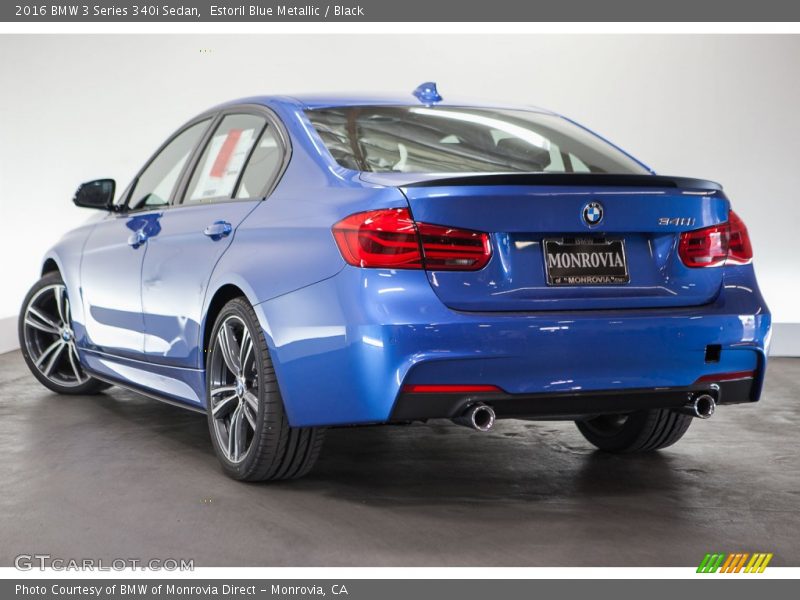 Estoril Blue Metallic / Black 2016 BMW 3 Series 340i Sedan