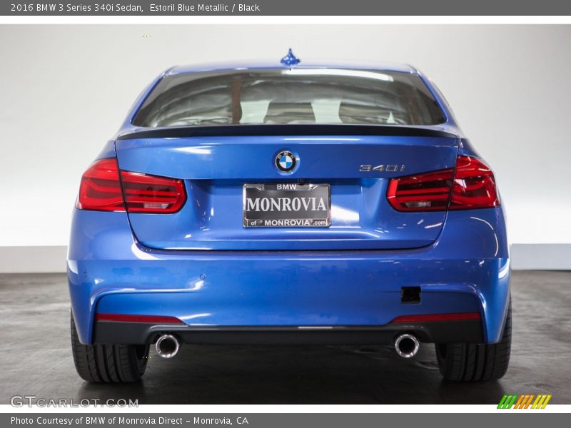 Estoril Blue Metallic / Black 2016 BMW 3 Series 340i Sedan