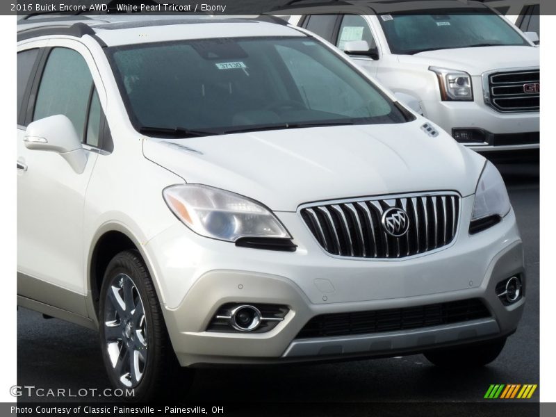 White Pearl Tricoat / Ebony 2016 Buick Encore AWD