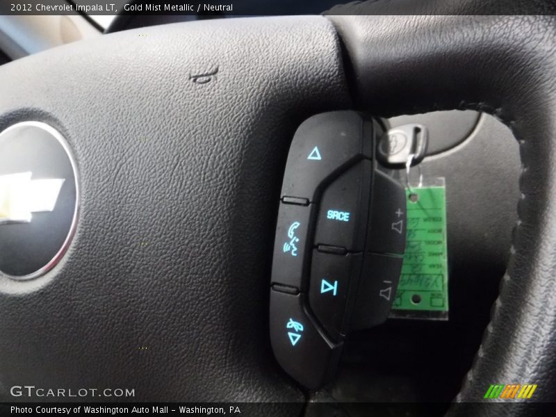 Gold Mist Metallic / Neutral 2012 Chevrolet Impala LT