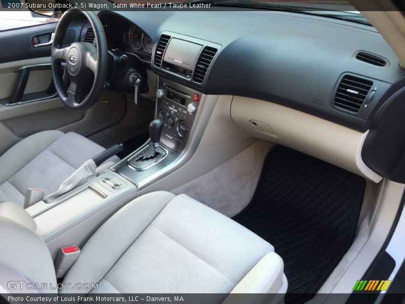 Satin White Pearl / Taupe Leather 2007 Subaru Outback 2.5i Wagon