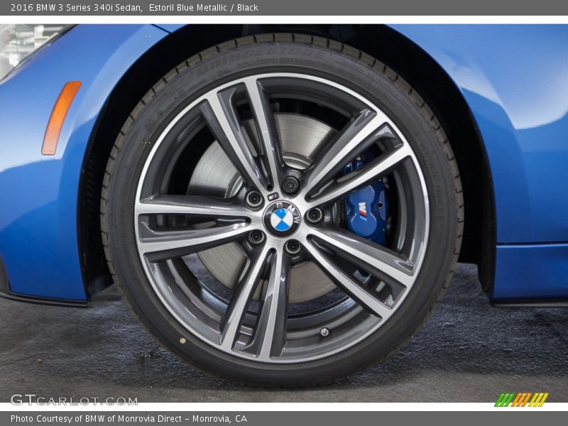 Estoril Blue Metallic / Black 2016 BMW 3 Series 340i Sedan