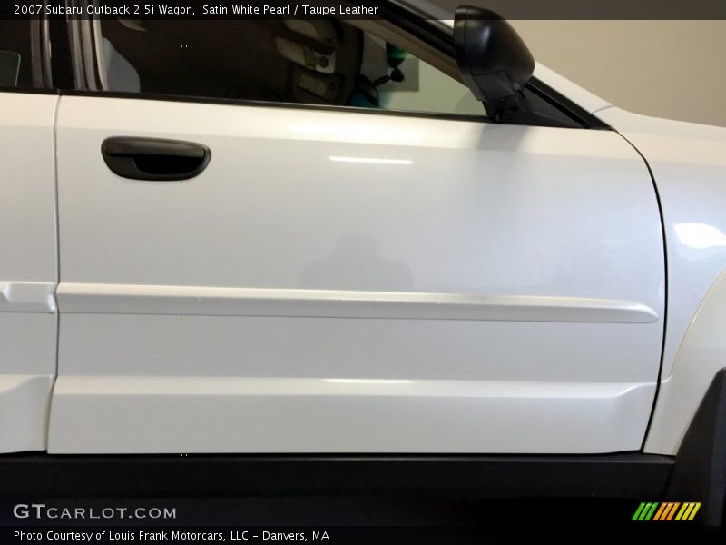 Satin White Pearl / Taupe Leather 2007 Subaru Outback 2.5i Wagon