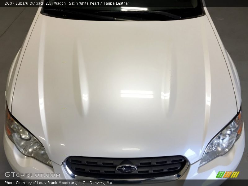 Satin White Pearl / Taupe Leather 2007 Subaru Outback 2.5i Wagon