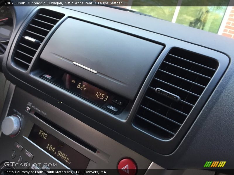 Satin White Pearl / Taupe Leather 2007 Subaru Outback 2.5i Wagon