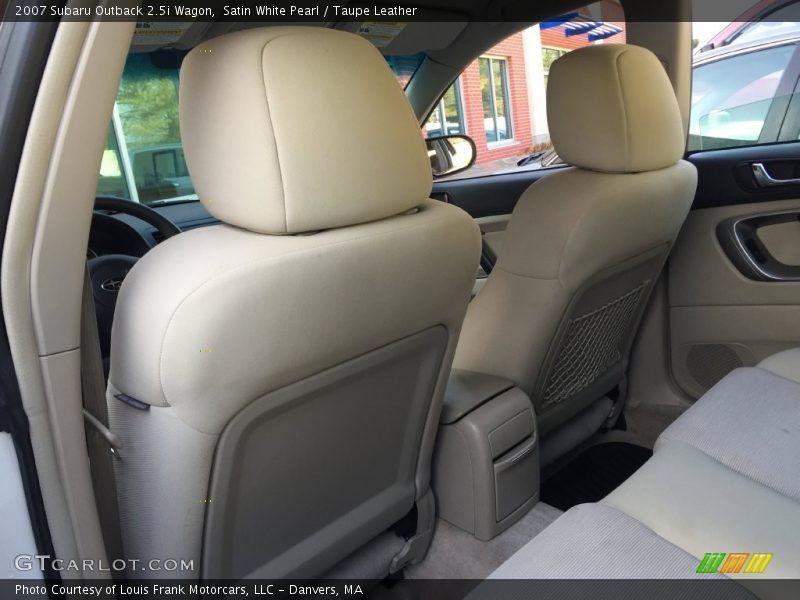Satin White Pearl / Taupe Leather 2007 Subaru Outback 2.5i Wagon