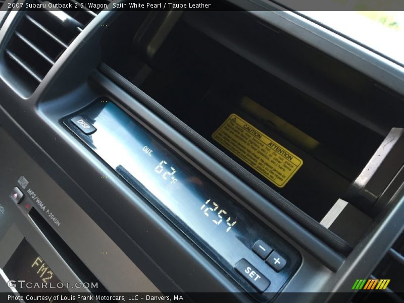 Satin White Pearl / Taupe Leather 2007 Subaru Outback 2.5i Wagon