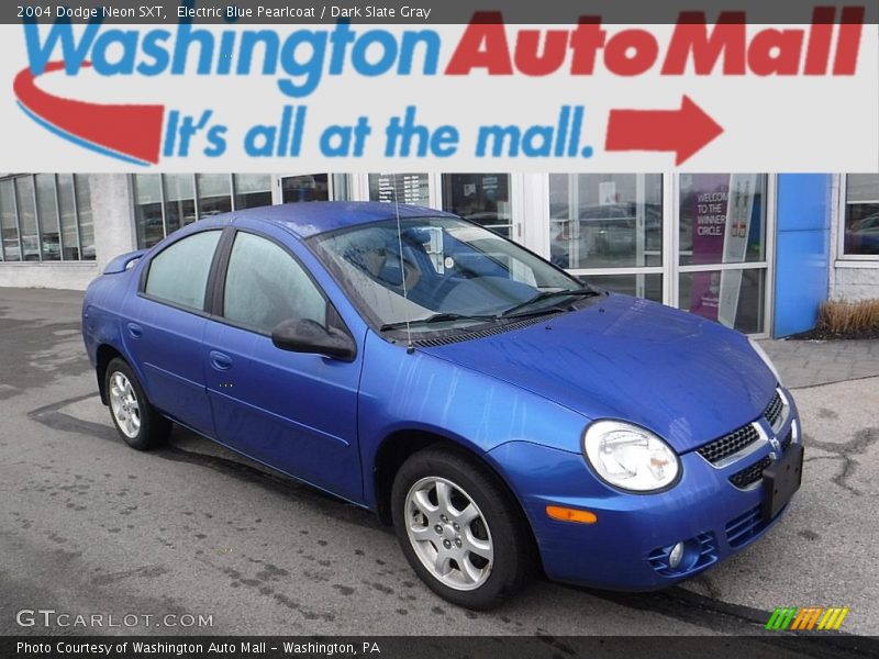 Electric Blue Pearlcoat / Dark Slate Gray 2004 Dodge Neon SXT