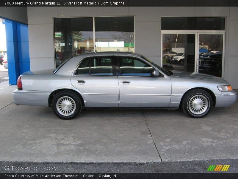 Silver Frost Metallic / Light Graphite 2000 Mercury Grand Marquis LS