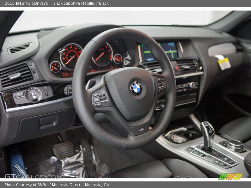 Black Sapphire Metallic / Black 2016 BMW X3 xDrive35i