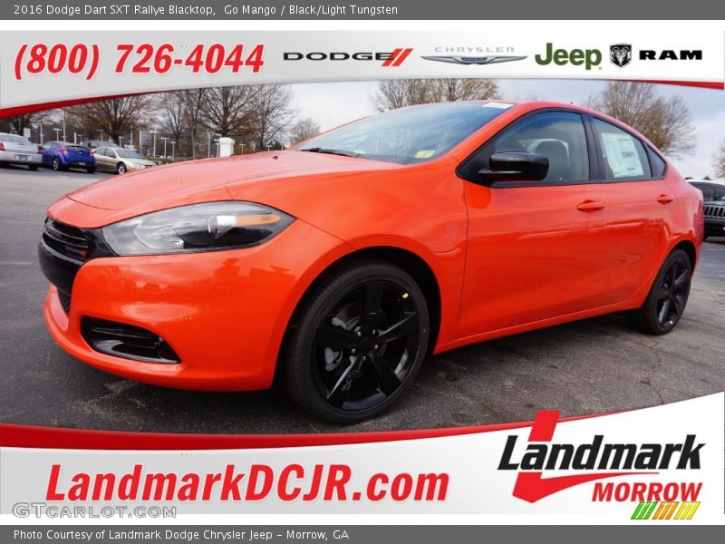 Go Mango / Black/Light Tungsten 2016 Dodge Dart SXT Rallye Blacktop