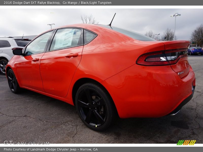 Go Mango / Black/Light Tungsten 2016 Dodge Dart SXT Rallye Blacktop