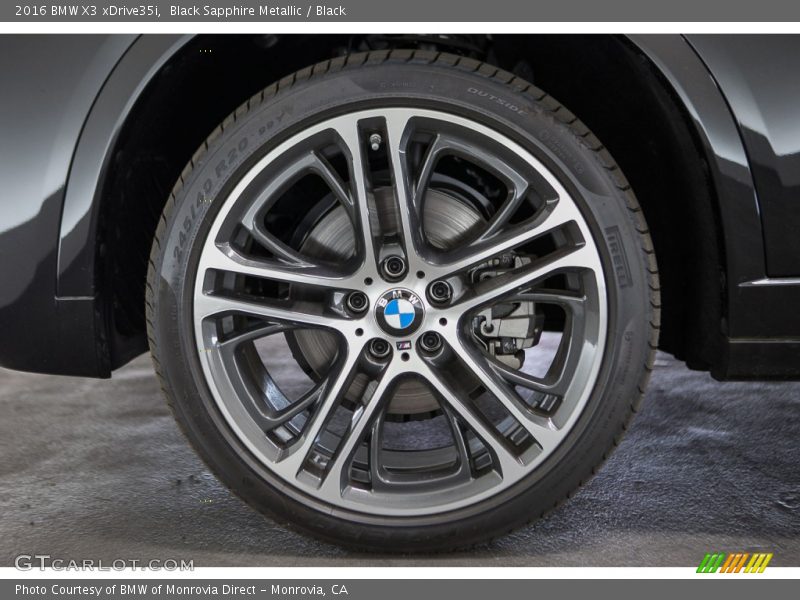 Black Sapphire Metallic / Black 2016 BMW X3 xDrive35i