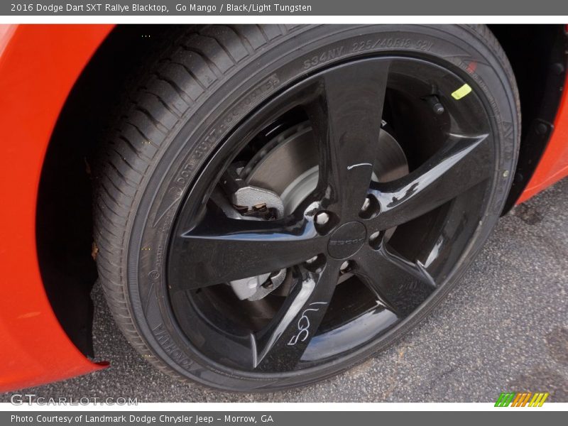  2016 Dart SXT Rallye Blacktop Wheel