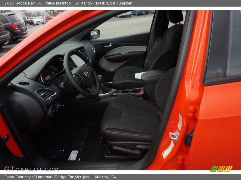 Front Seat of 2016 Dart SXT Rallye Blacktop