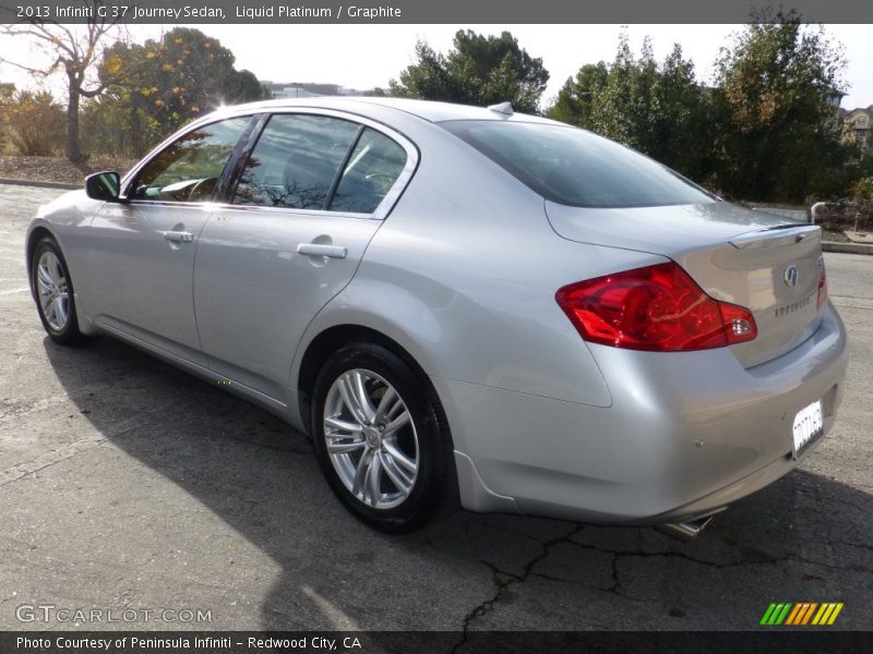 Liquid Platinum / Graphite 2013 Infiniti G 37 Journey Sedan