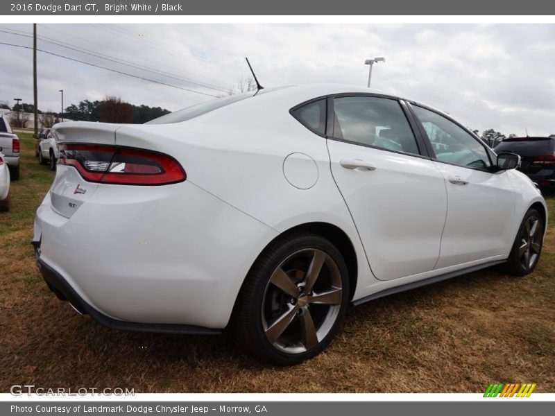 Bright White / Black 2016 Dodge Dart GT