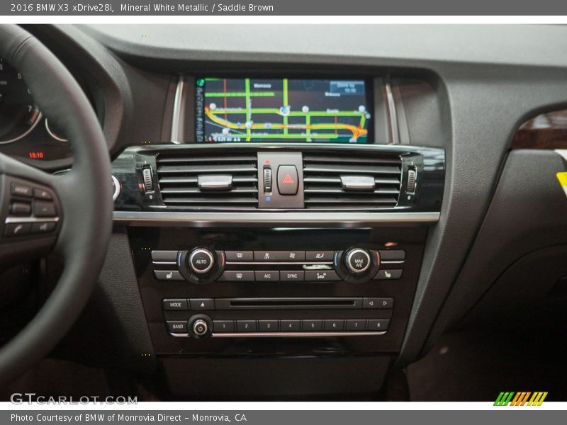 Mineral White Metallic / Saddle Brown 2016 BMW X3 xDrive28i