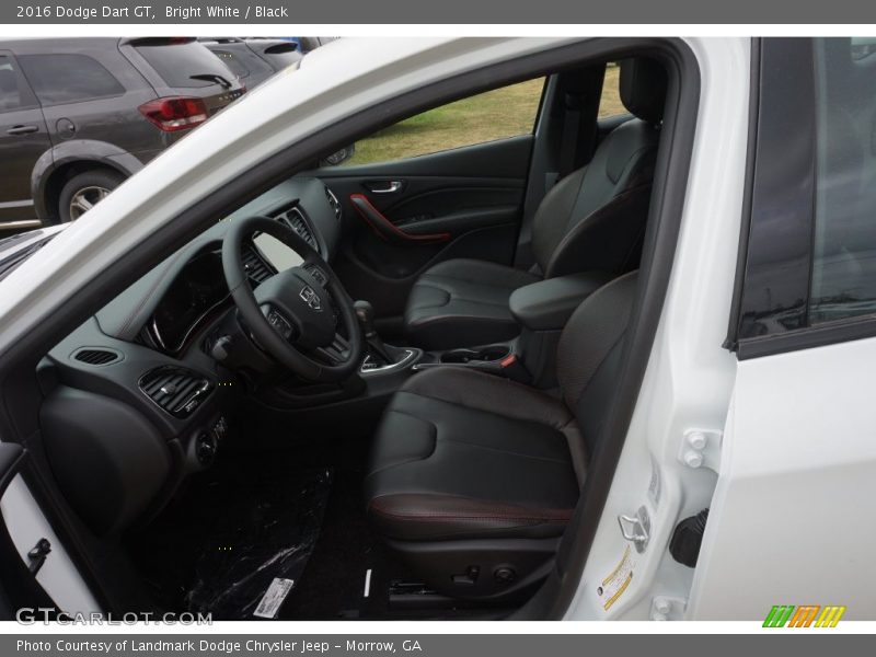 Bright White / Black 2016 Dodge Dart GT