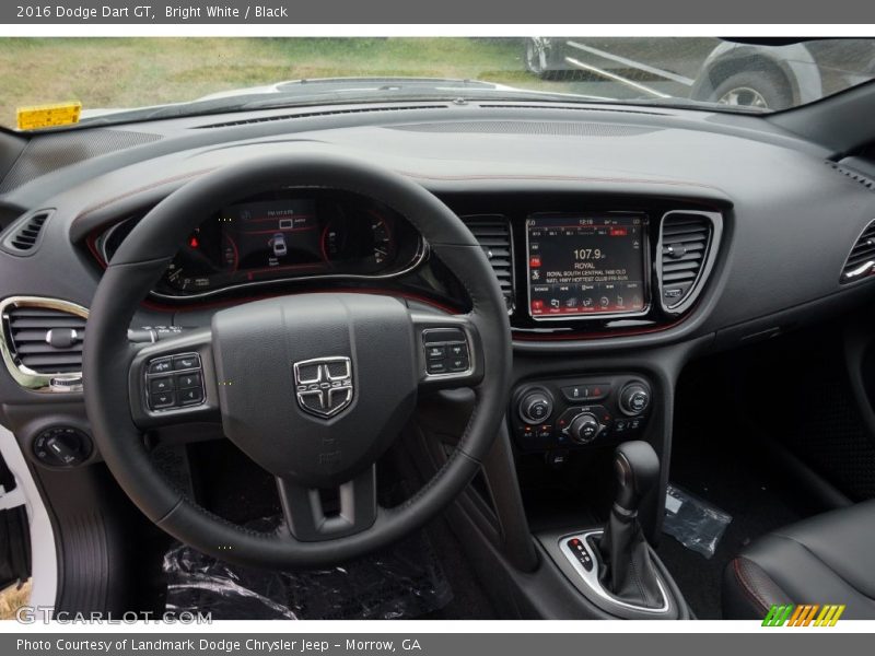Bright White / Black 2016 Dodge Dart GT